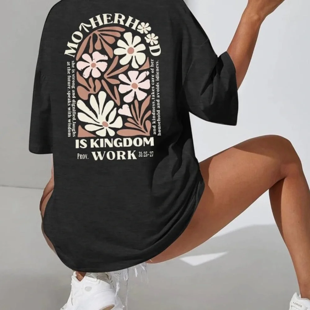 Motherhood is Kingdom Work Graphic T-Shirt - Picture 4 of 6